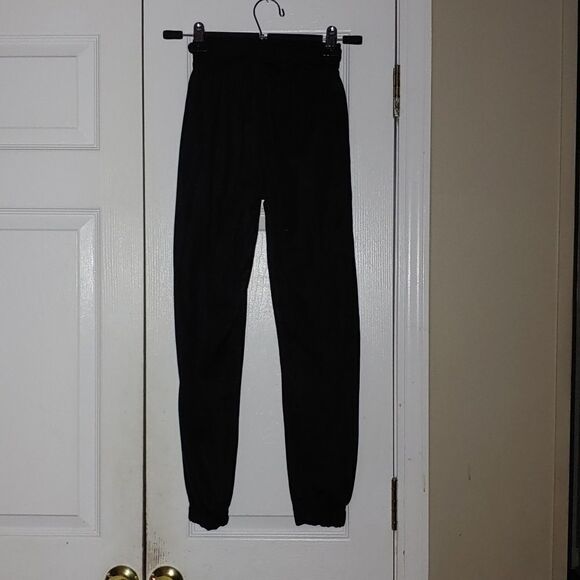 RBX black drawstring fleece lined cuffed sweatpants Sz S (8) NWOT - Picture 5 of 7